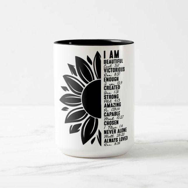 Inspirerande Jag Är Två-Tonad Mugg (Center)