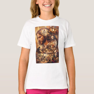 Inspirerande Jesus Kristus Nyckelring – Helig Reli T Shirt