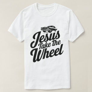 Inspirerande ”Jesus Ta Rattet” T Shirt