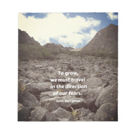 inspirerande journal, "Att växa. ..." Anteckningsblock