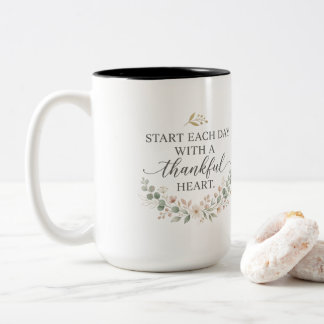 Inspirerande kaffemuggpresent för födelsedag, bröl Två-Tonad mugg