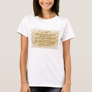 Inspirerande Kvinnlig T-Shirt med Citat