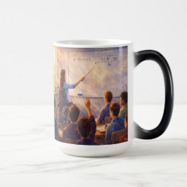 Inspirerande lärare klassrums konsttryck magisk mugg
