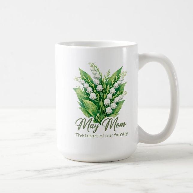 Inspirerande Maj Födelseblomma Mamma Presentförpac Kaffemugg (Höger)
