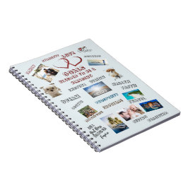 Inspirerande Mål Vision Board Collage Foton Anteckningsbok