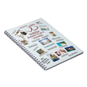 Inspirerande Mål Vision Board Collage Foton Anteckningsbok