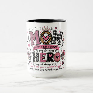 Inspirerande mamma bästa vän mugg