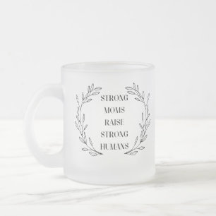 Inspirerande Mamma Citat Frostad Glas Mugg