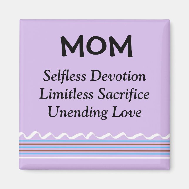 Inspirerande mamma magnet (Framsidan)