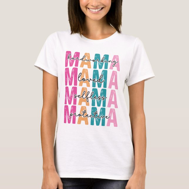 inspirerande Mamma T Shirt (Framsida)