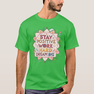 Inspirerande Mandala med motiverande citat fri T Shirt