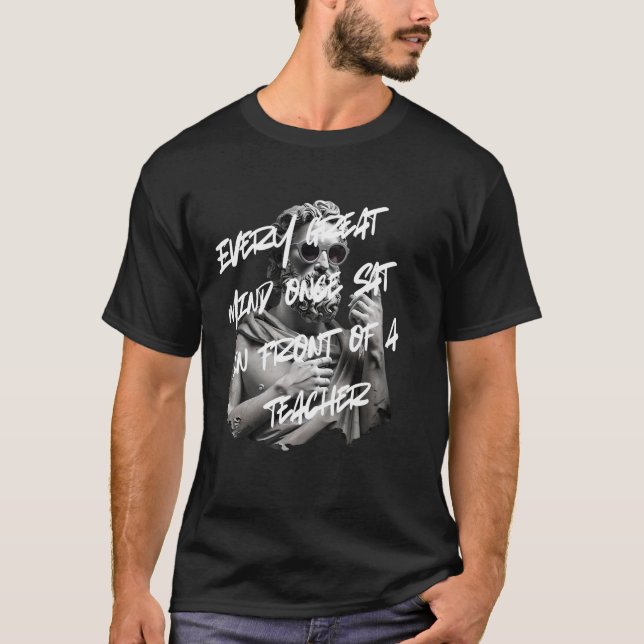 Inspirerande manlig lärare graffiti png t shirt (Framsida)