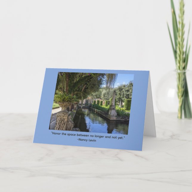 Inspirerande meddelande Vizcaya Gardens (Framsida)