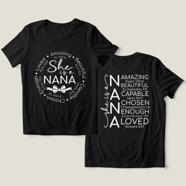 Inspirerande mormor t shirt (Design fram och bak)