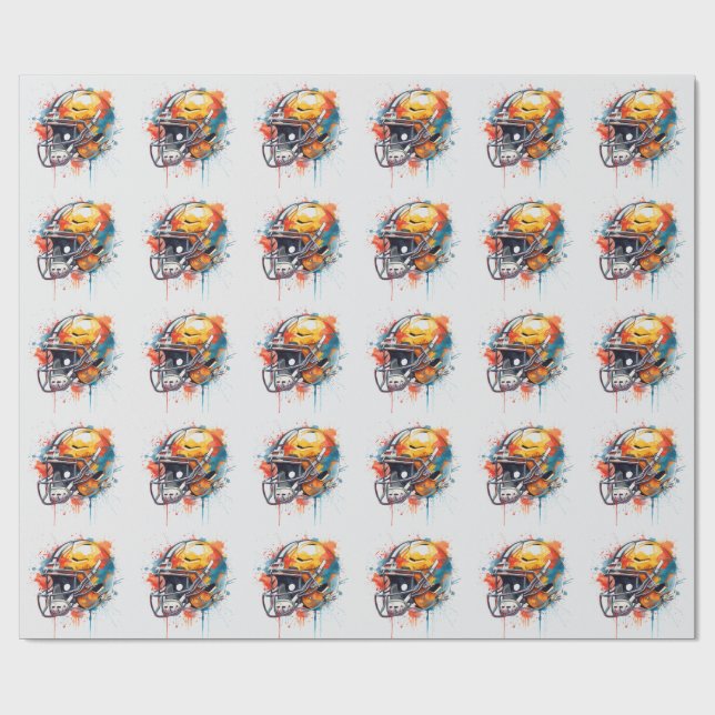 Inspirerande Motiverande Fotbollshjälm  Presentpapper (Platt)