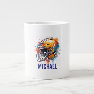 Inspirerande Motiverande Fotbollshjälmnamn Jumbo Mugg