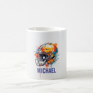 Inspirerande Motiverande Fotbollshjälmnamn Kaffemugg