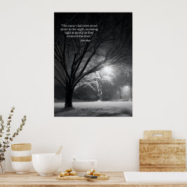 Inspirerande motiverande naturcitat poster