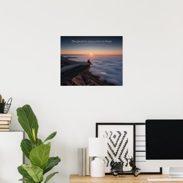Inspirerande motiverande påstående poster (Hemmakontoret)