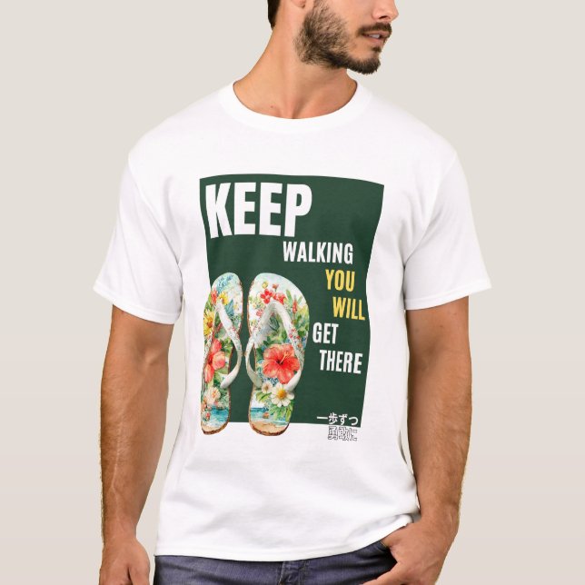 Inspirerande Motivering Ö-sommar  T Shirt (Framsida)