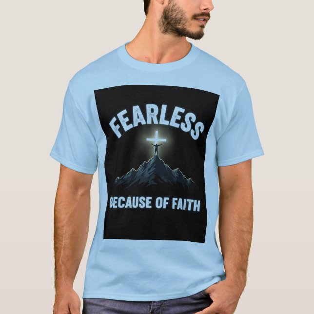 Inspirerande Mountain Design T-shirt (Framsida)