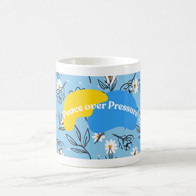 Inspirerande muggdesign blomdesign kaffemugg (Center)
