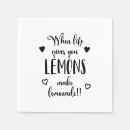 Inspirerande när livet Ge du lejonger | Napkin Pappersservett