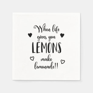 Inspirerande när livet Ge du lejonger   Napkin Pappersservett