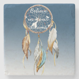 Inspirerande Navyblå Ombre Drömfångare  Stenunderlägg