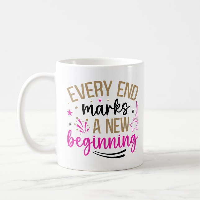 Inspirerande Nya Början Kaffemugg (Vänster)