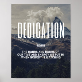 inspirerande offert för dedikation poster