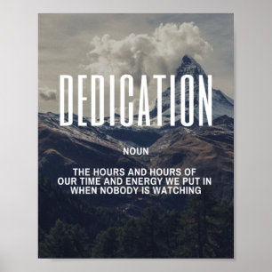 inspirerande offert för dedikation poster
