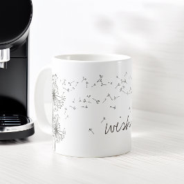 Inspirerande önskan Maskros Grafisk Kaffemugg