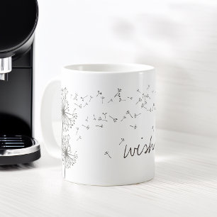 Inspirerande önskan Maskros Grafisk Kaffemugg
