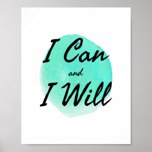inspirerande ord för arbete och framgång poster