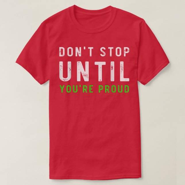inspirerande ord Motivational Workout inspirati T Shirt (Design framsida)