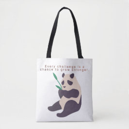 Inspirerande Panda-illustration Toteväska Tygkasse