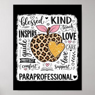 Inspirerande Para Paraprofessionell Kärlek Snäll Poster