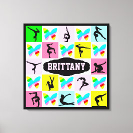 INSPIRERANDE PERSONLIG GYMNASTICS CANVAS WALL ART