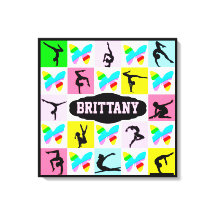 INSPIRERANDE PERSONLIG GYMNASTICS CANVAS WALL ART