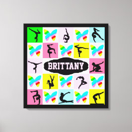 INSPIRERANDE PERSONLIG GYMNASTICS CANVAS WALL ART