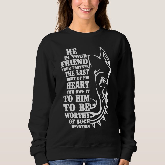 Inspirerande Pitbull Hund Hängivenhet   Hundar T Shirt (Framsida)