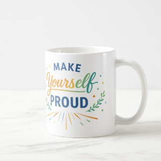 Inspirerande positivt citatdesign kaffemugg