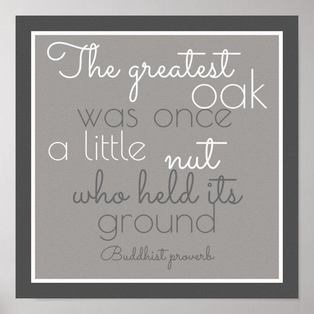 inspirerande poster citera buddistiskt ordspråk (Framsidan)