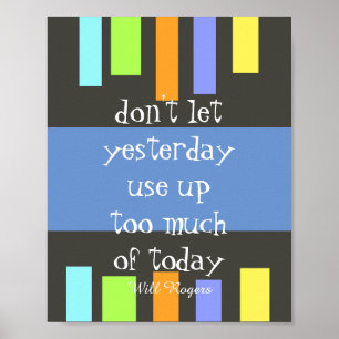 inspirerande poster modern färg med citat