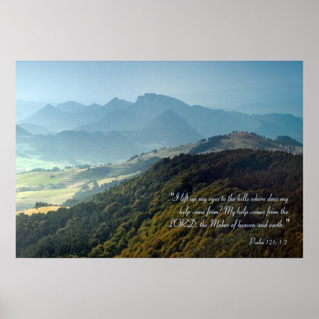 inspirerande | Psalm 121 Poster (Framsidan)