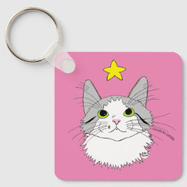 Inspirerande Ragdoll Katt Gizmo Mirakler Nyckelring