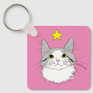 Inspirerande Ragdoll Katt Gizmo Mirakler Nyckelring