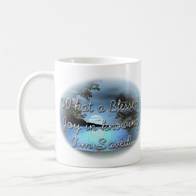 Inspirerande religiös kaffemugg kopp (Vänster)