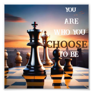 inspirerande schackmurskonst fototryck